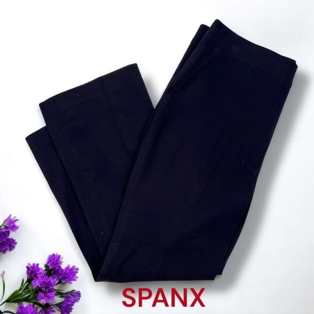 SPANX | PerfectFit Ponte Micro Flare Dark Blue/ Black Pants Size XL